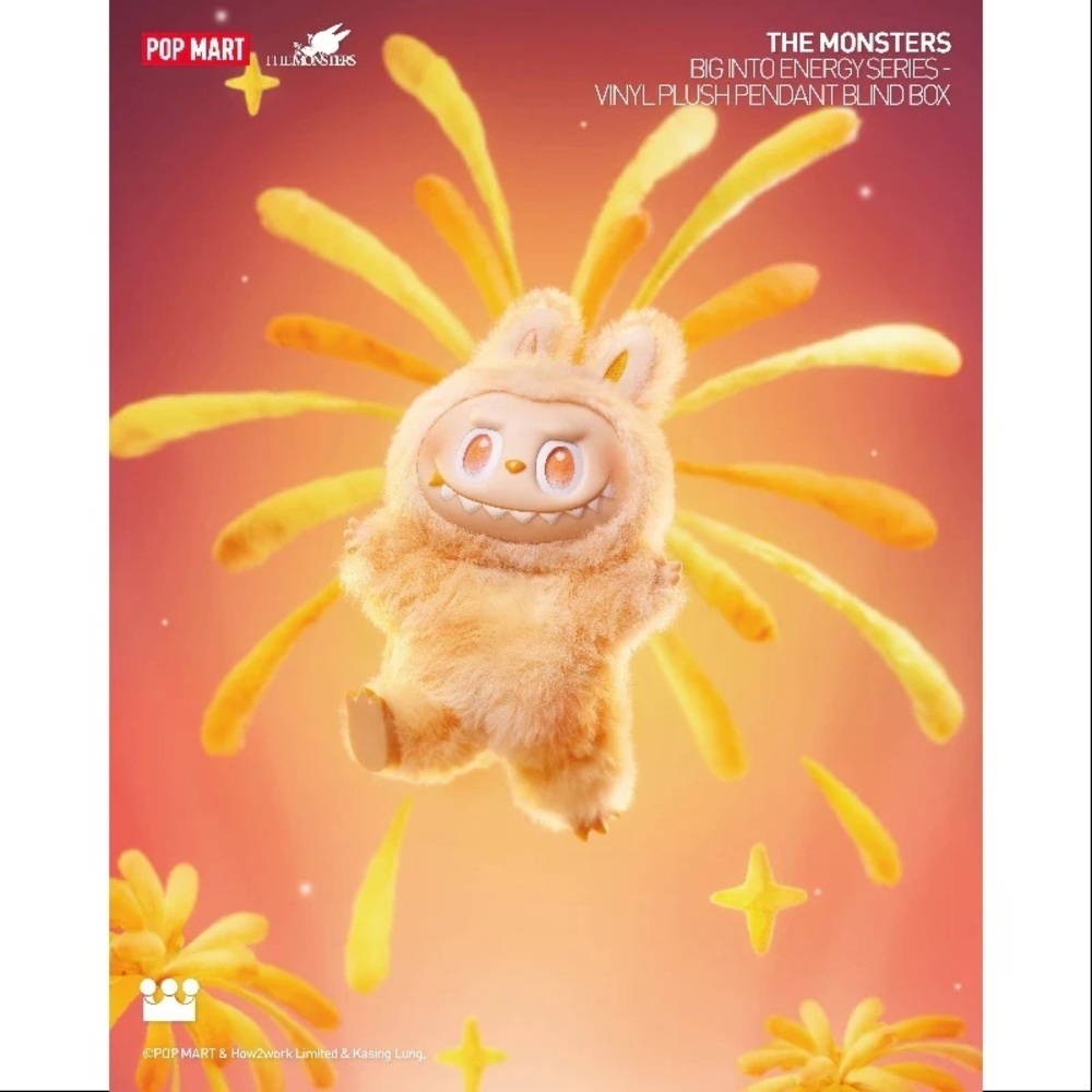 NEW Pop Mart Big Into Energy Labubu Vinyl Plush Pendant Blind Box  happiness - Picture 2 of 11
